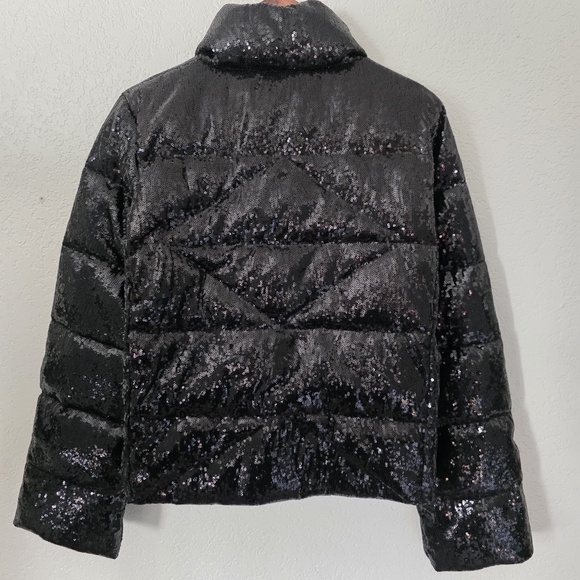 Ciao Milano 1969 CM Black Sequin Puffer Jacket – Size L - Picture 17 of 17